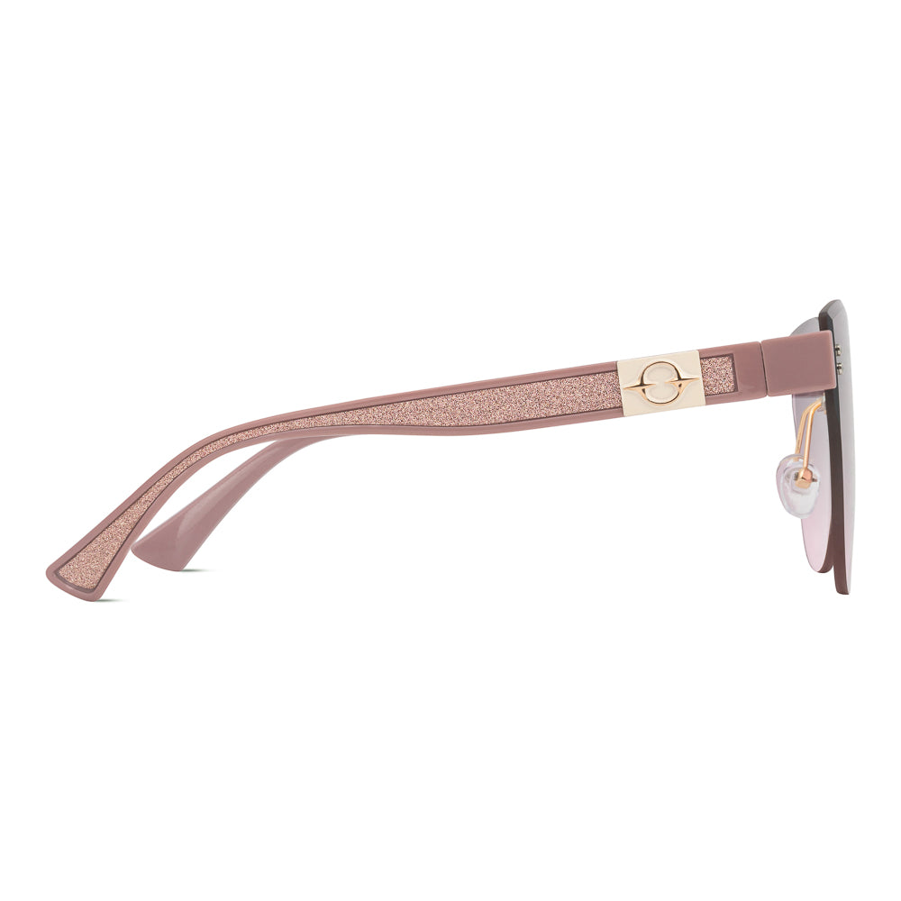 EyeInsist XX Siren Rimless Butterfly Gold Purple Gradient
