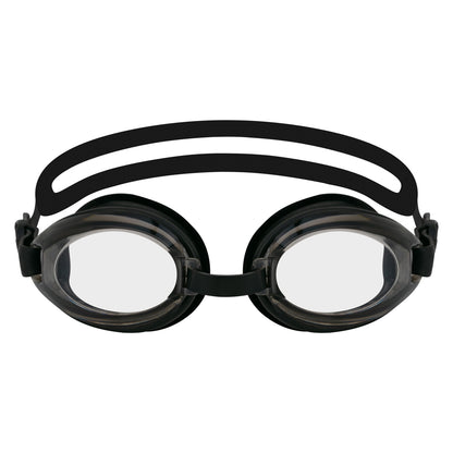EyeInsist Black Swimming Goggles Adjustable Size