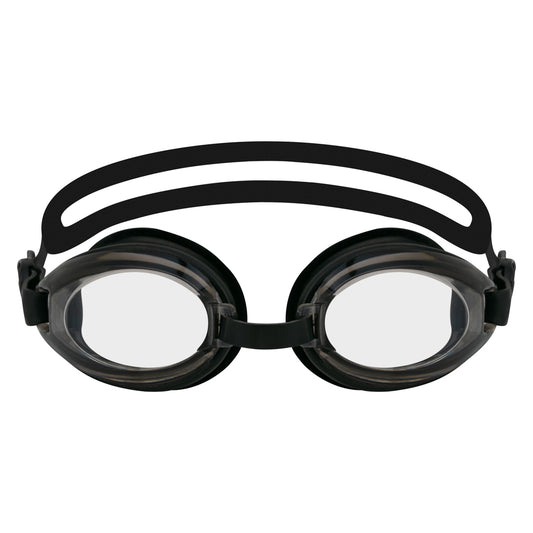 EyeInsist Black Swimming Goggles Adjustable Size