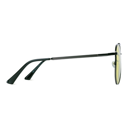 EyeInsist Pilot Beam Polarized Photochromic Glass Sunglasses Temple View