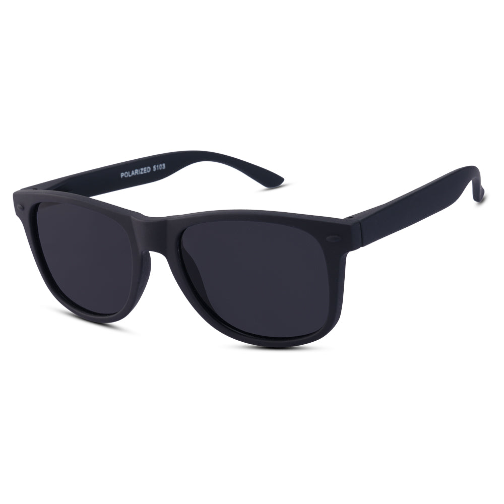 EyeInsist Kreed Polarized Wayfarer Matt Black