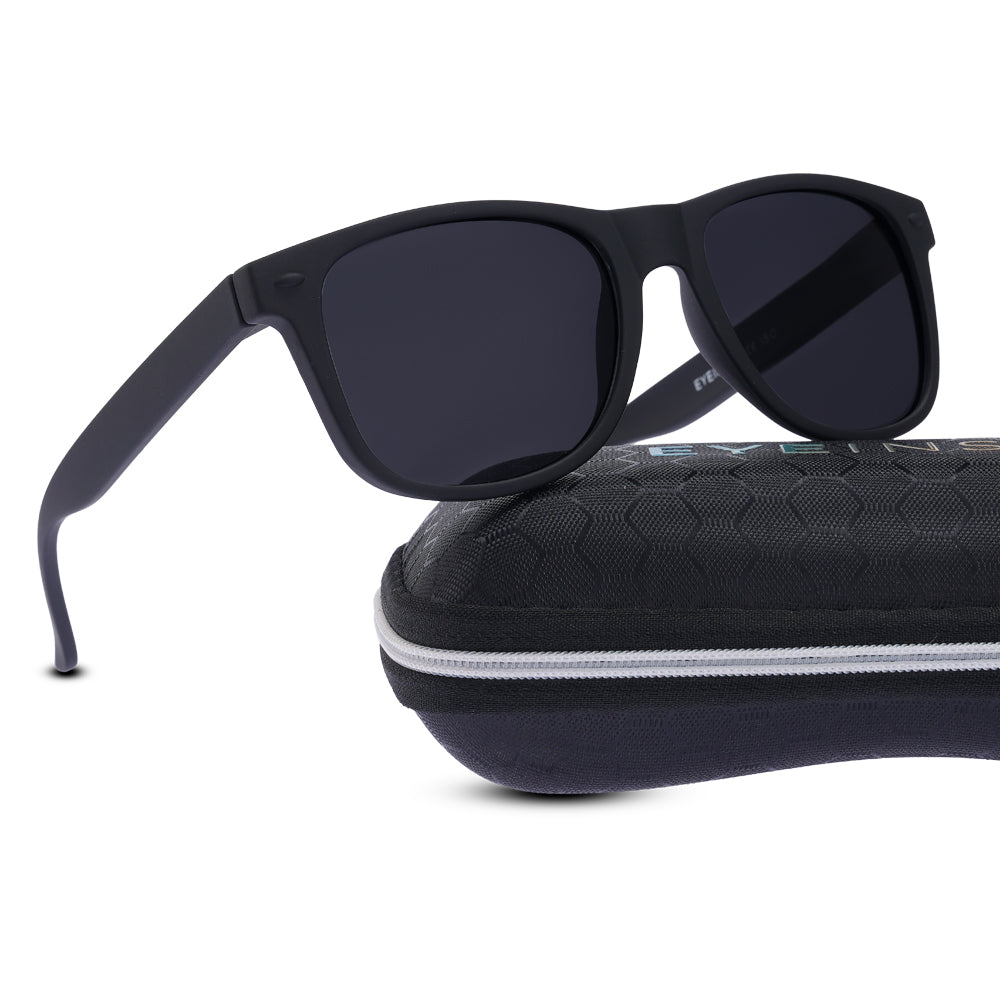 EyeInsist Kreed Polarized Wayfarer Matt Black