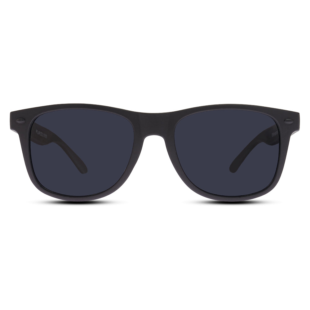 EyeInsist Kreed Polarized Wayfarer Matt Black