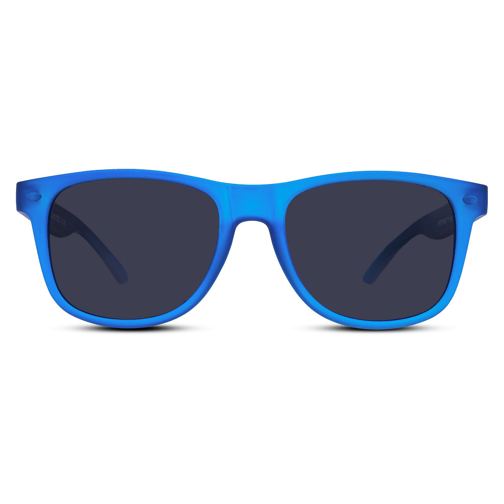 EyeInsist Kreed Polarized Wayfarer Matt Blue