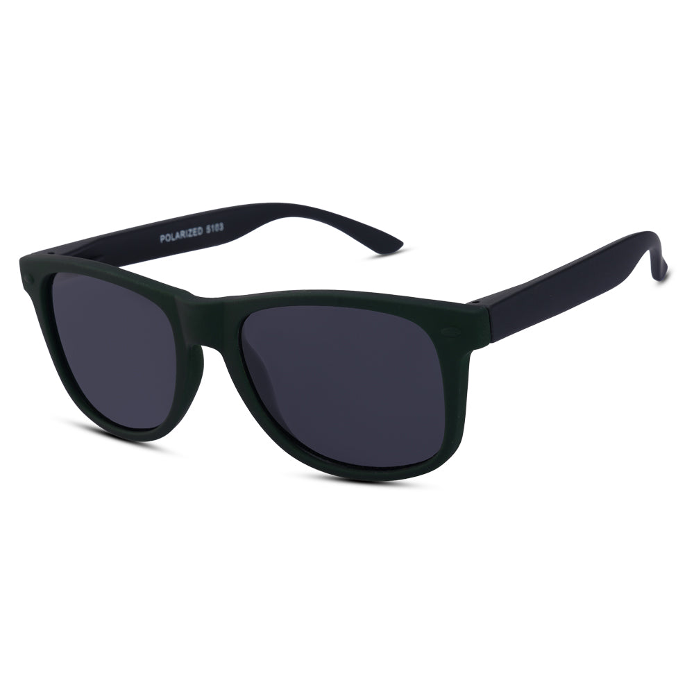 EyeInsist Kreed Polarized Wayfarer Velvet Green