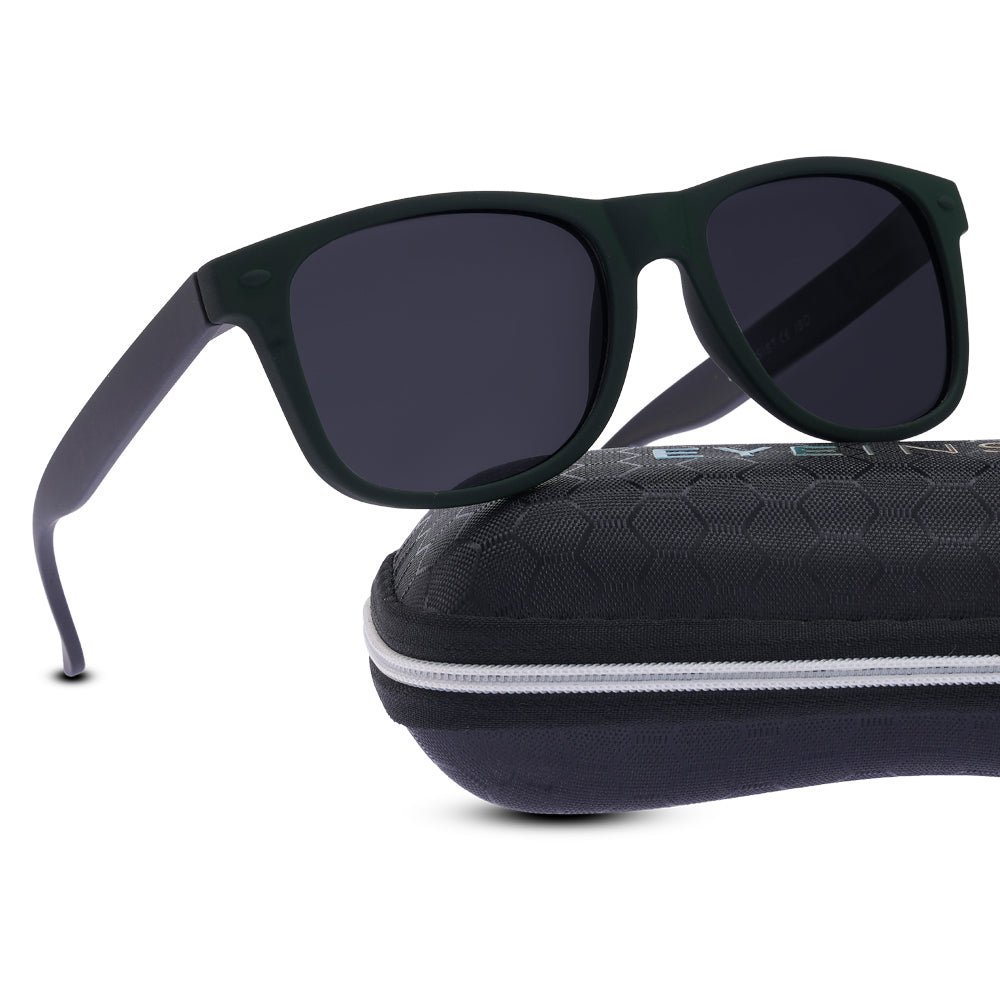 EyeInsist Kreed Polarized Wayfarer Velvet Green