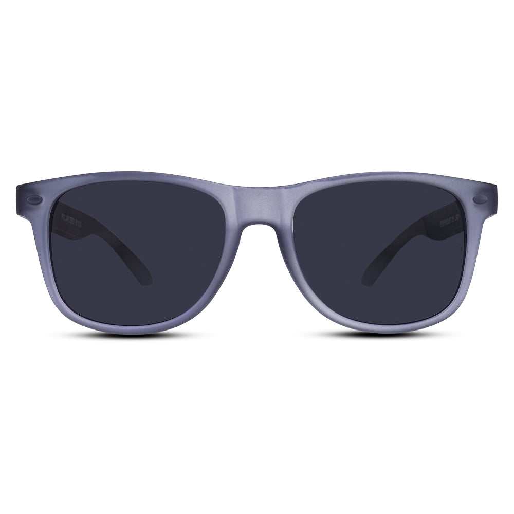 EyeInsist Kreed Polarized Wayfarer Matt Grey
