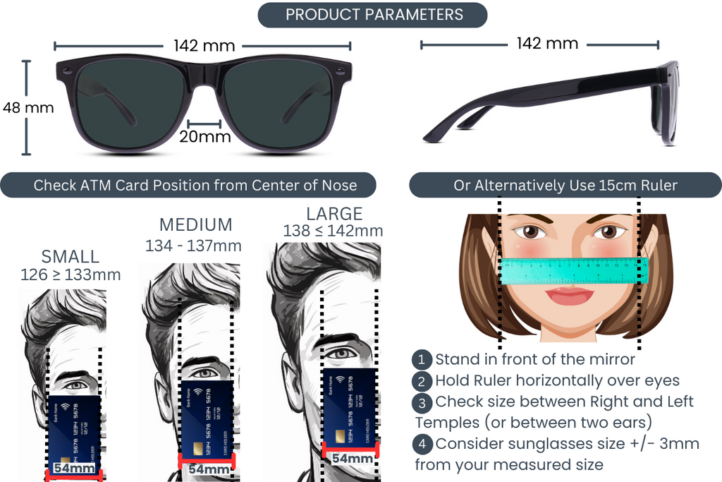 EyeInsist Kreed Wayfarer Shine Black - First Free Sunglass