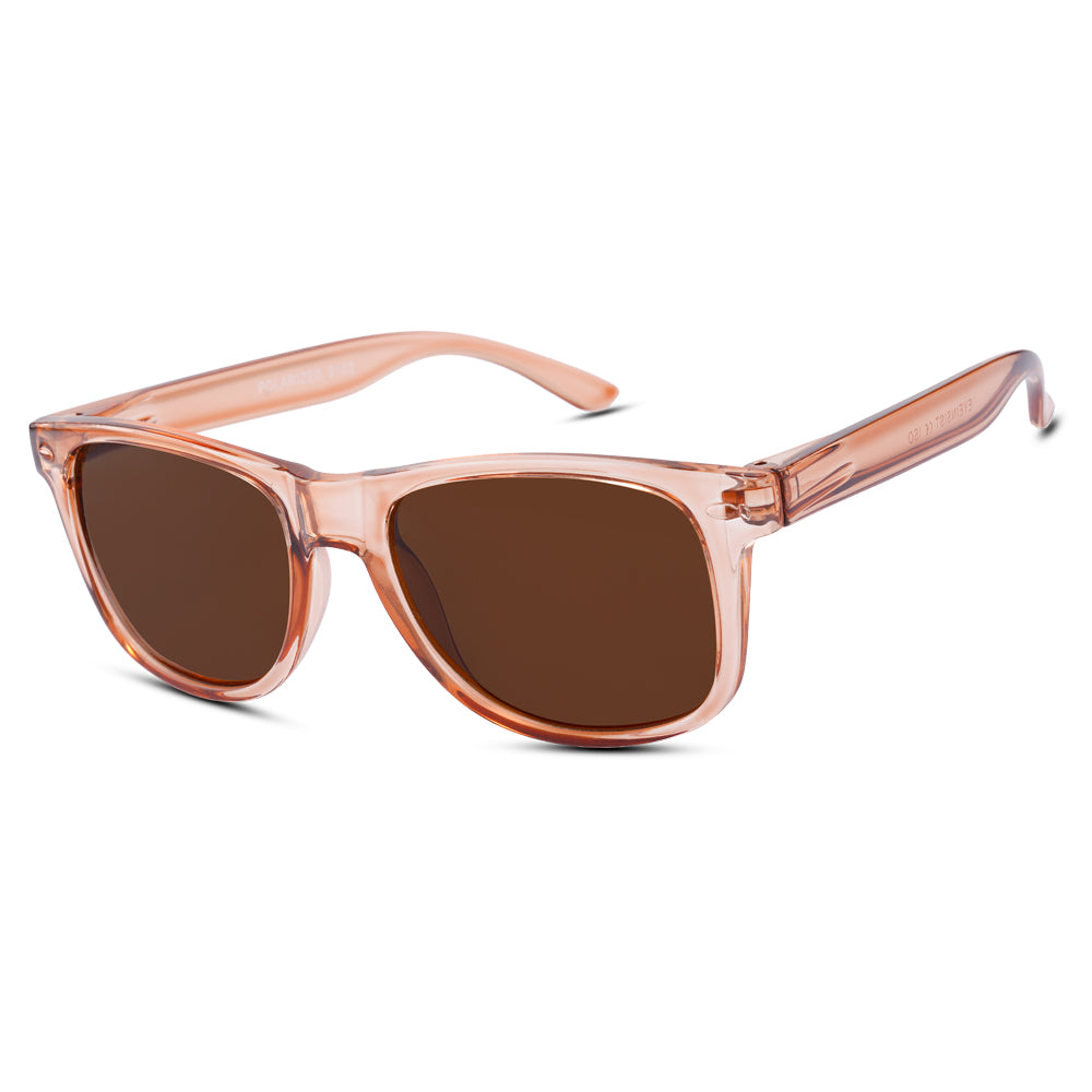 EyeInsist Kreed Polarized Wayfarer Light Brown