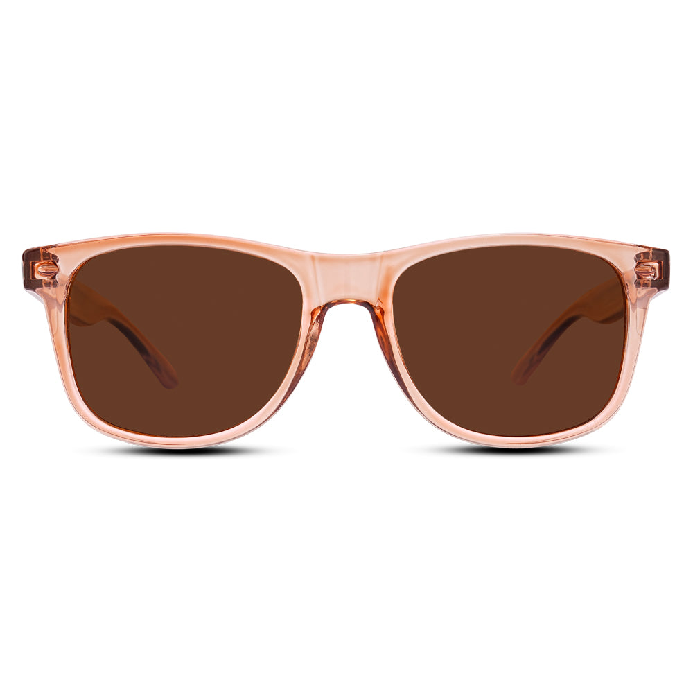 EyeInsist Kreed Polarized Wayfarer Light Brown