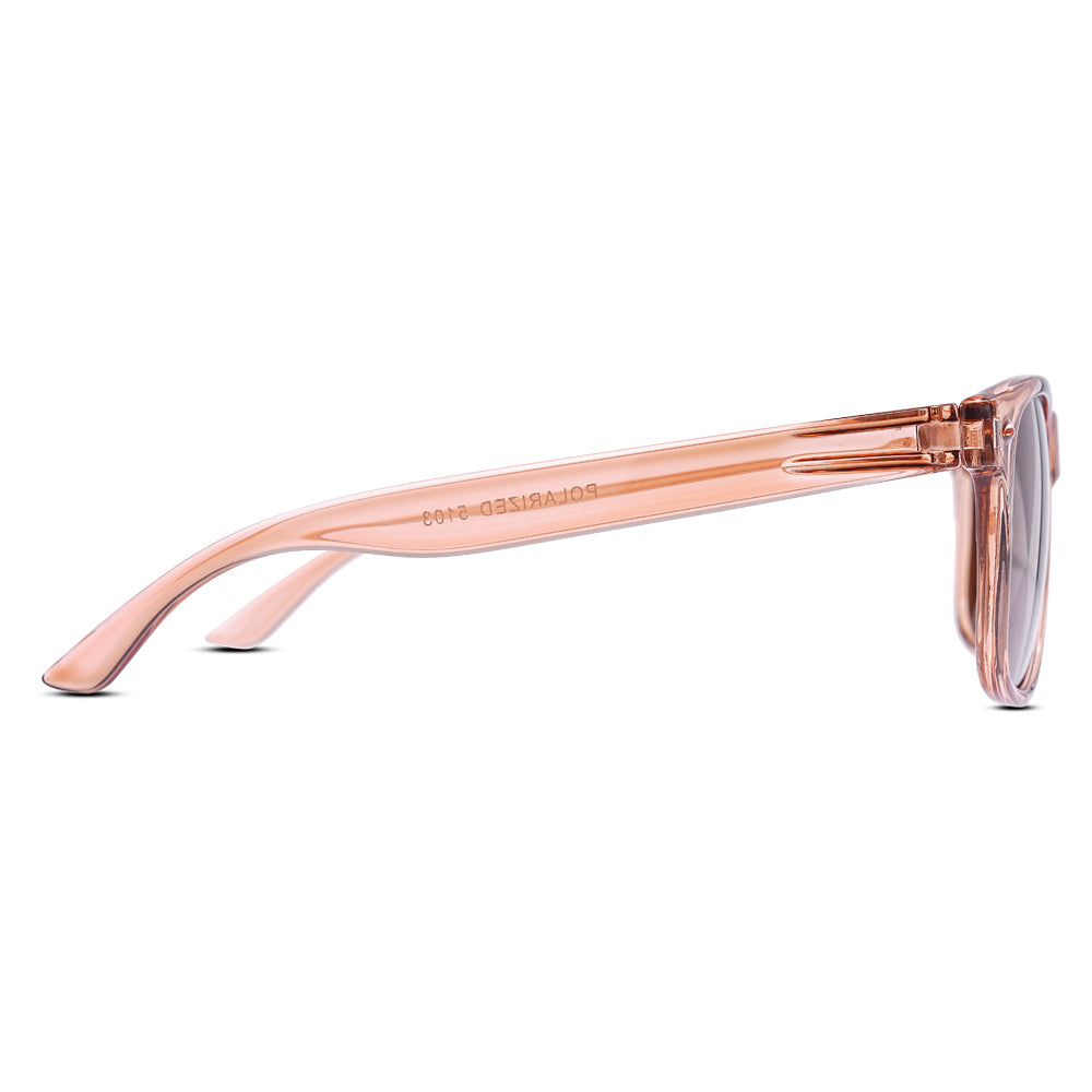 EyeInsist Kreed Polarized Wayfarer Light Brown