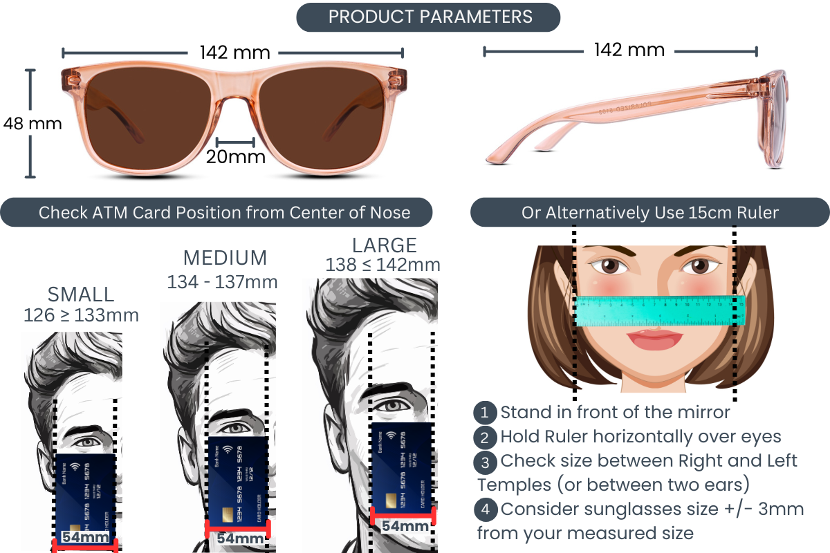 EyeInsist Kreed Polarized Wayfarer Light Brown