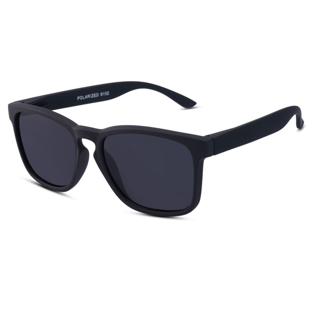 EyeInsist Jaxen Square Matt Black - First Free Sunglass
