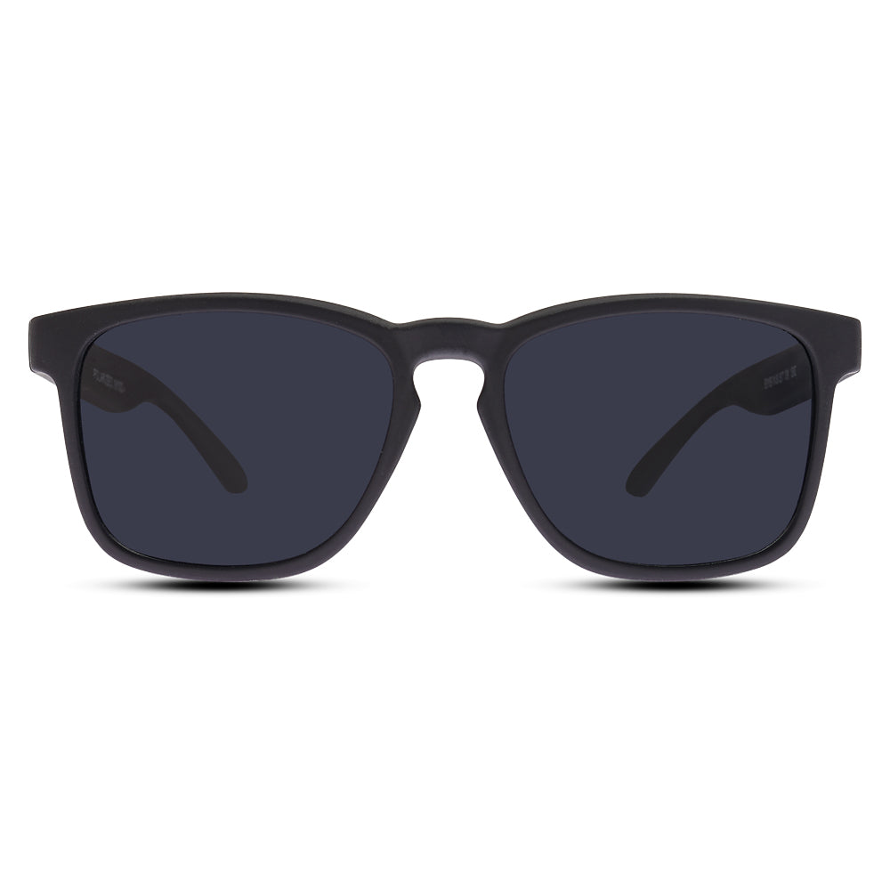 EyeInsist Jaxen Square Matt Black - First Free Sunglass