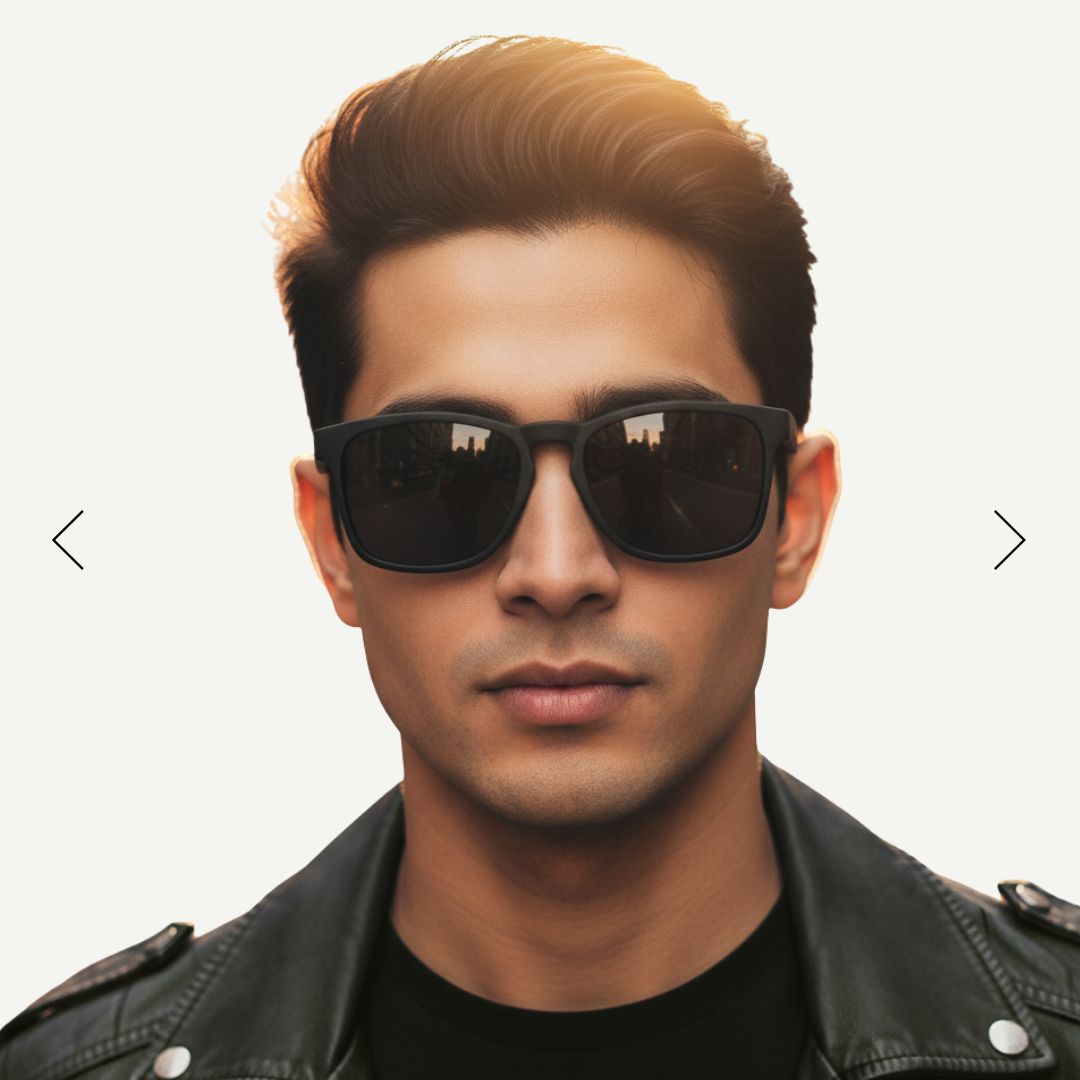 EyeInsist Jaxen Polarized Trapezoid Matt Black