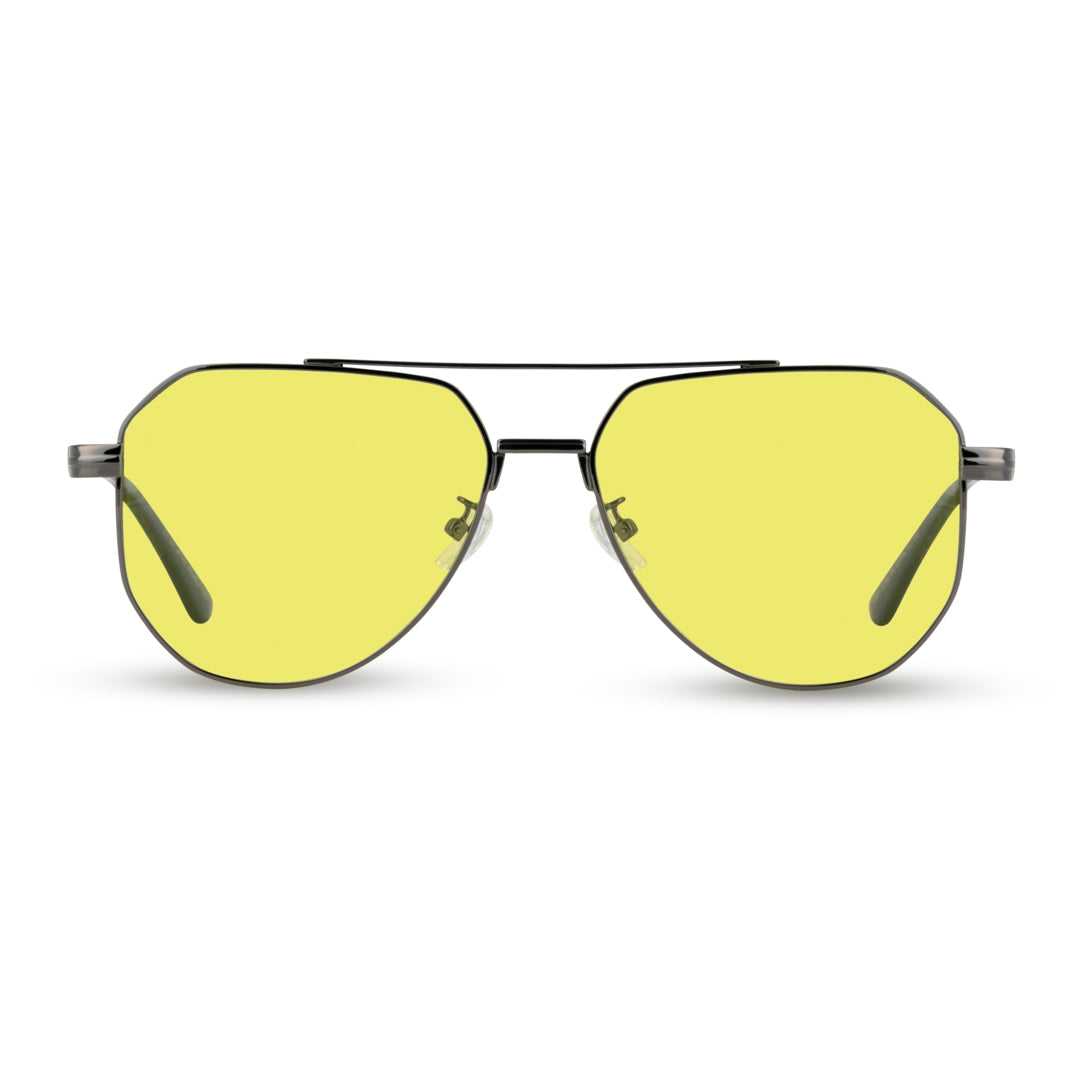 EyeInsist Dusk to Dawn Day and Night Aviator Polarized Night Vision Glasses Main Angle View