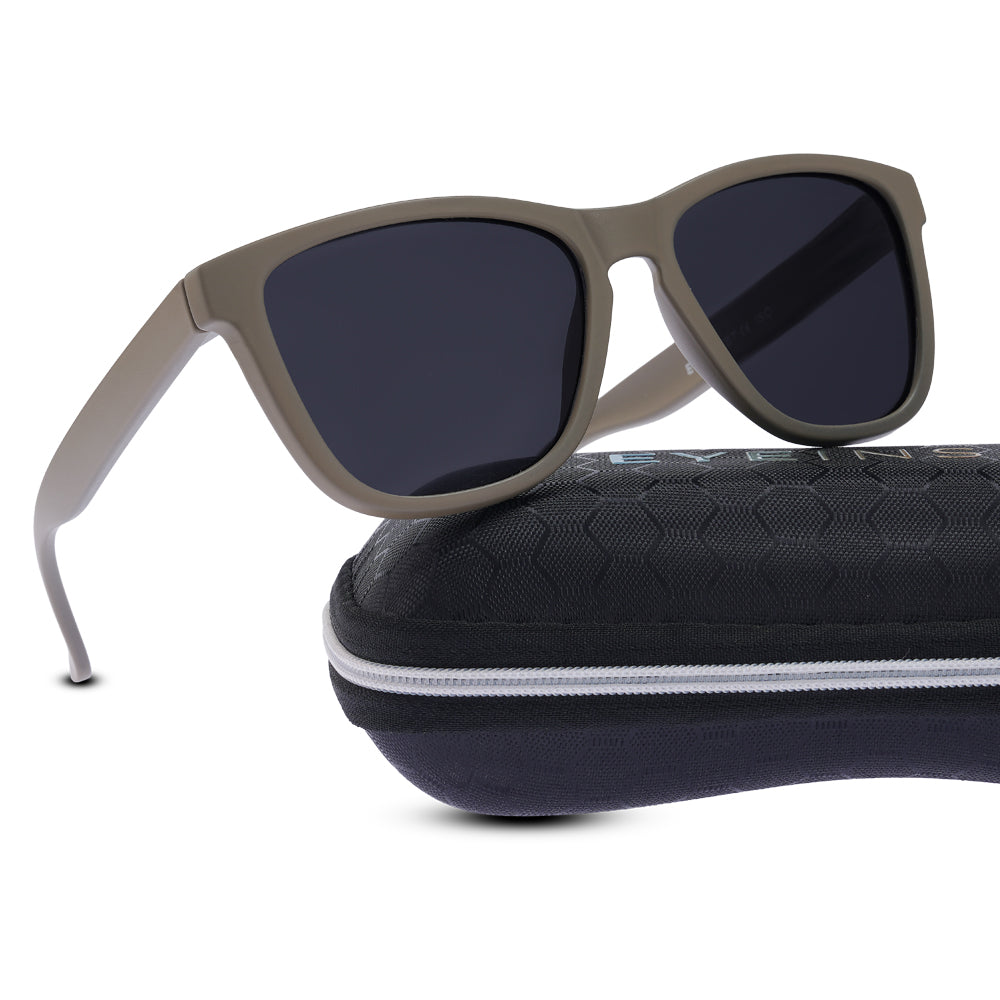 EyeInsist Crux Trapezoid Velvet Tan - First Free Sunglass