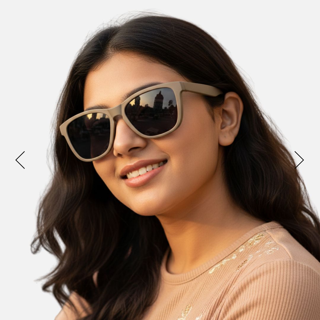 EyeInsist Crux Polarized Trapezoid Velvet Tan