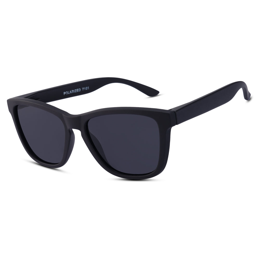 EyeInsist Crux Trapezoid Velvet Black - First Free Sunglass