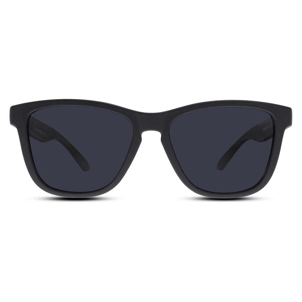 EyeInsist Crux Trapezoid Velvet Black - First Free Sunglass