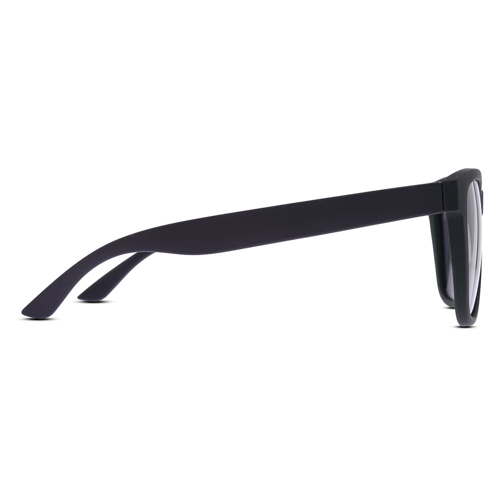 EyeInsist Crux Trapezoid Velvet Black - First Free Sunglass