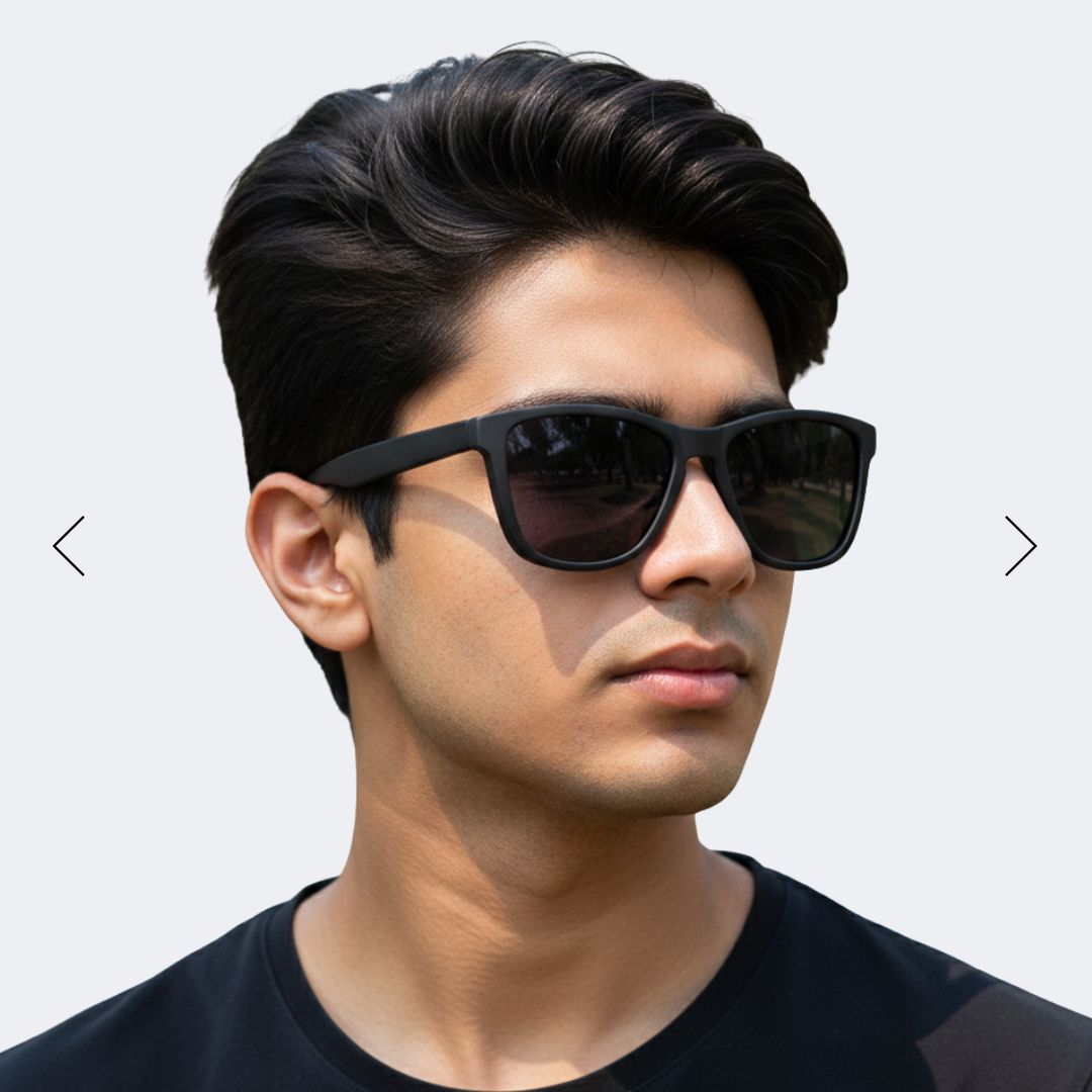 EyeInsist Crux Polarized Trapezoid Velvet Black