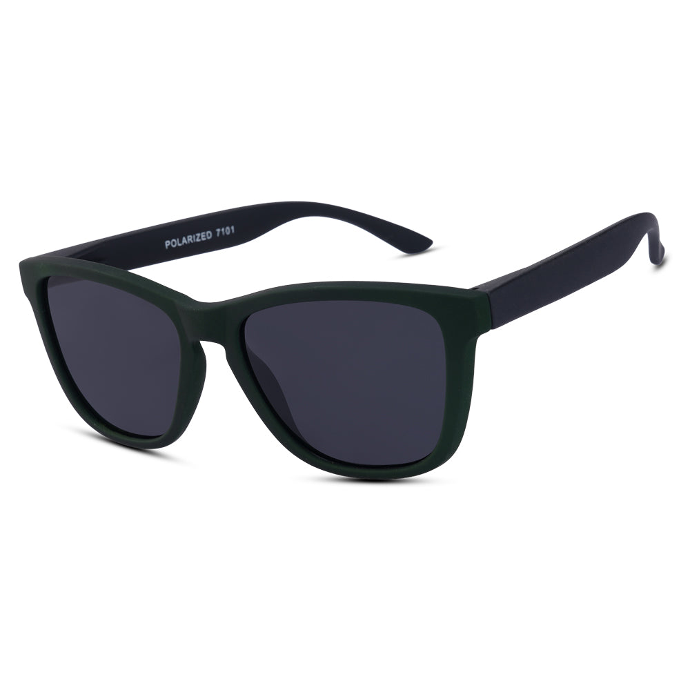 EyeInsist Crux Trapezoid Matt Green - First Free Sunglass