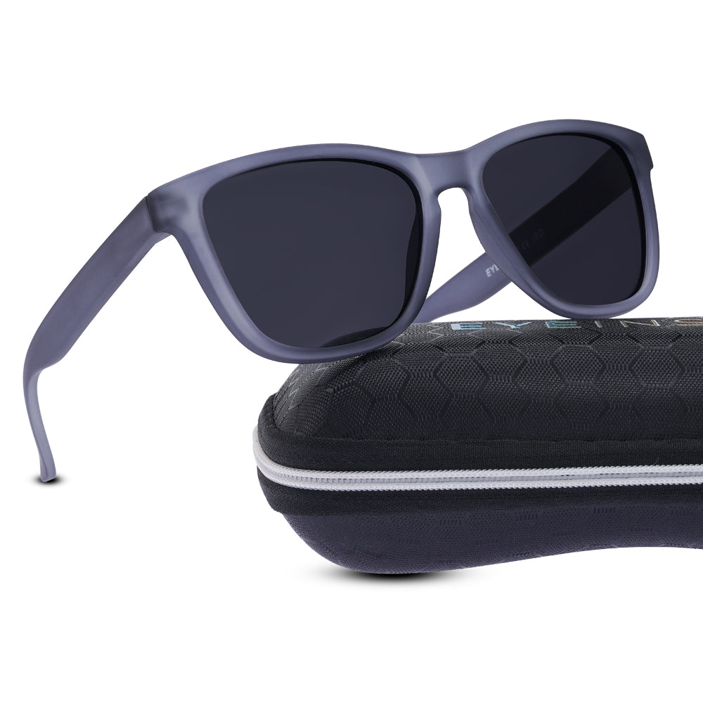 EyeInsist Crux Polarized Trapezoid Velvet Grey