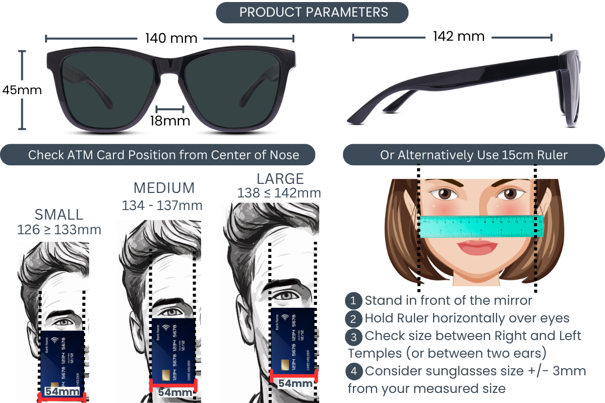 EyeInsist Crux Polarized Trapezoid Shine Black