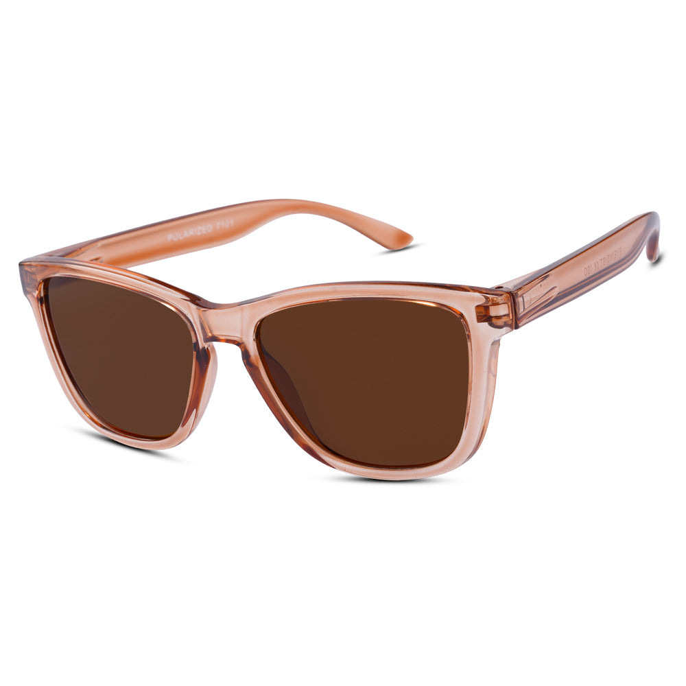 EyeInsist Crux Trapezoid Light Brown - First Free Sunglass