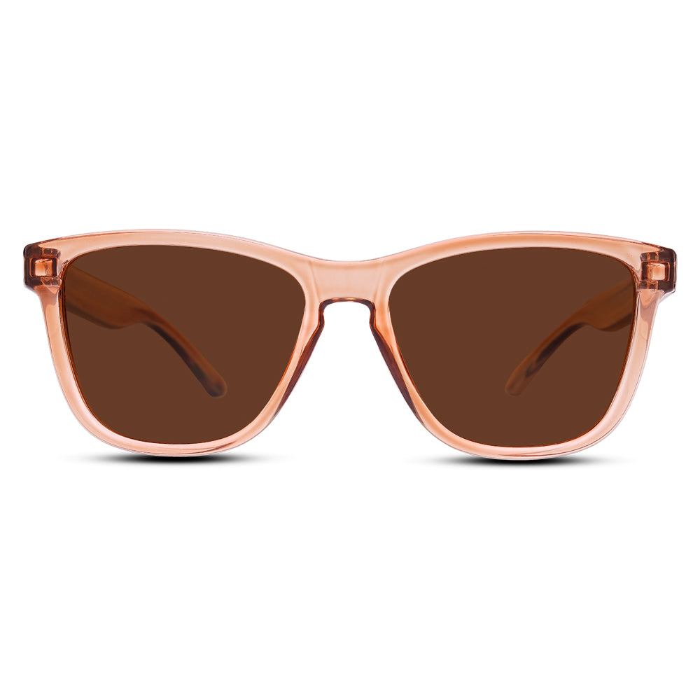 EyeInsist Crux Trapezoid Light Brown - First Free Sunglass