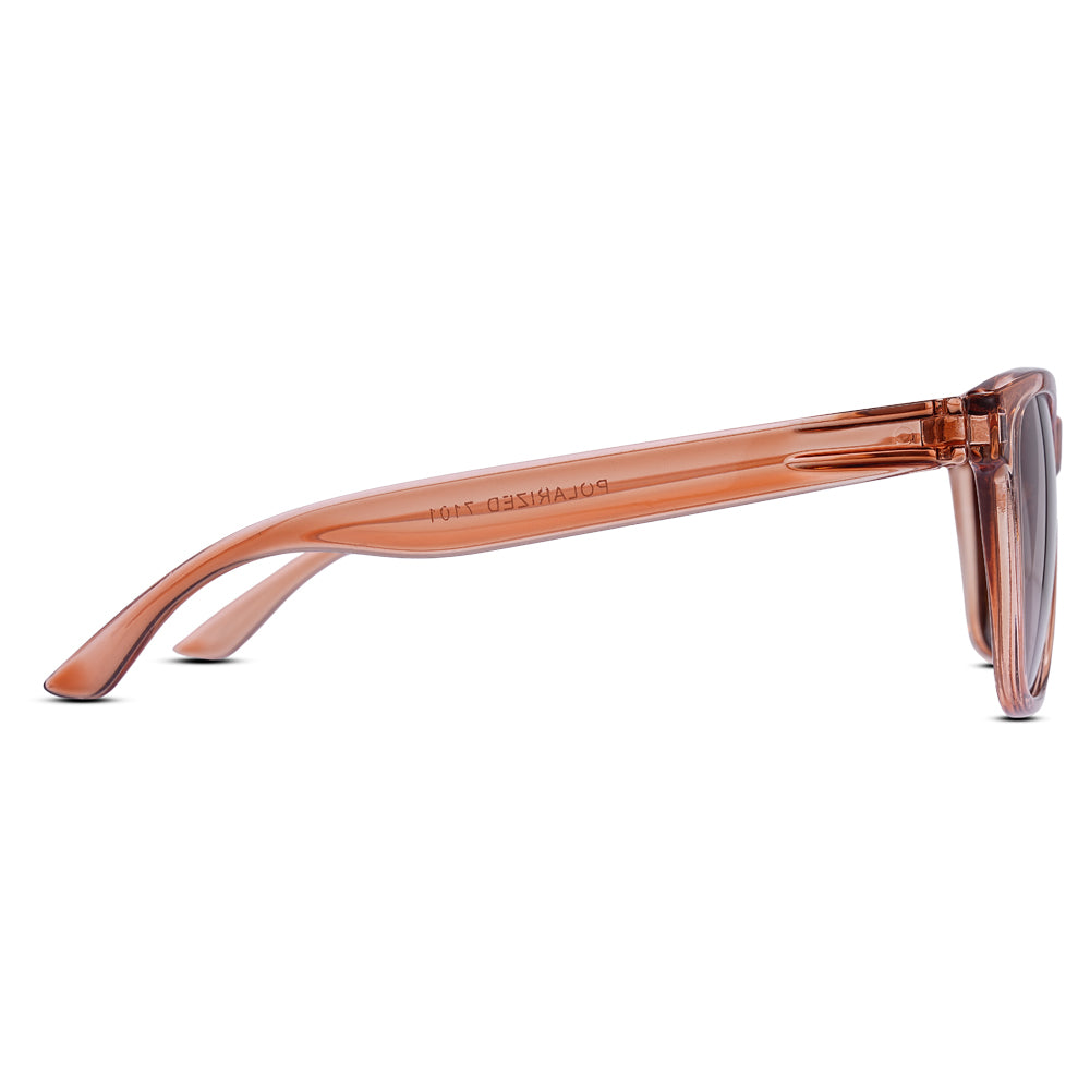 EyeInsist Crux Trapezoid Light Brown - First Free Sunglass