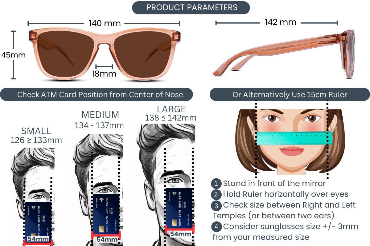 EyeInsist Crux Polarized Trapezoid Light Brown
