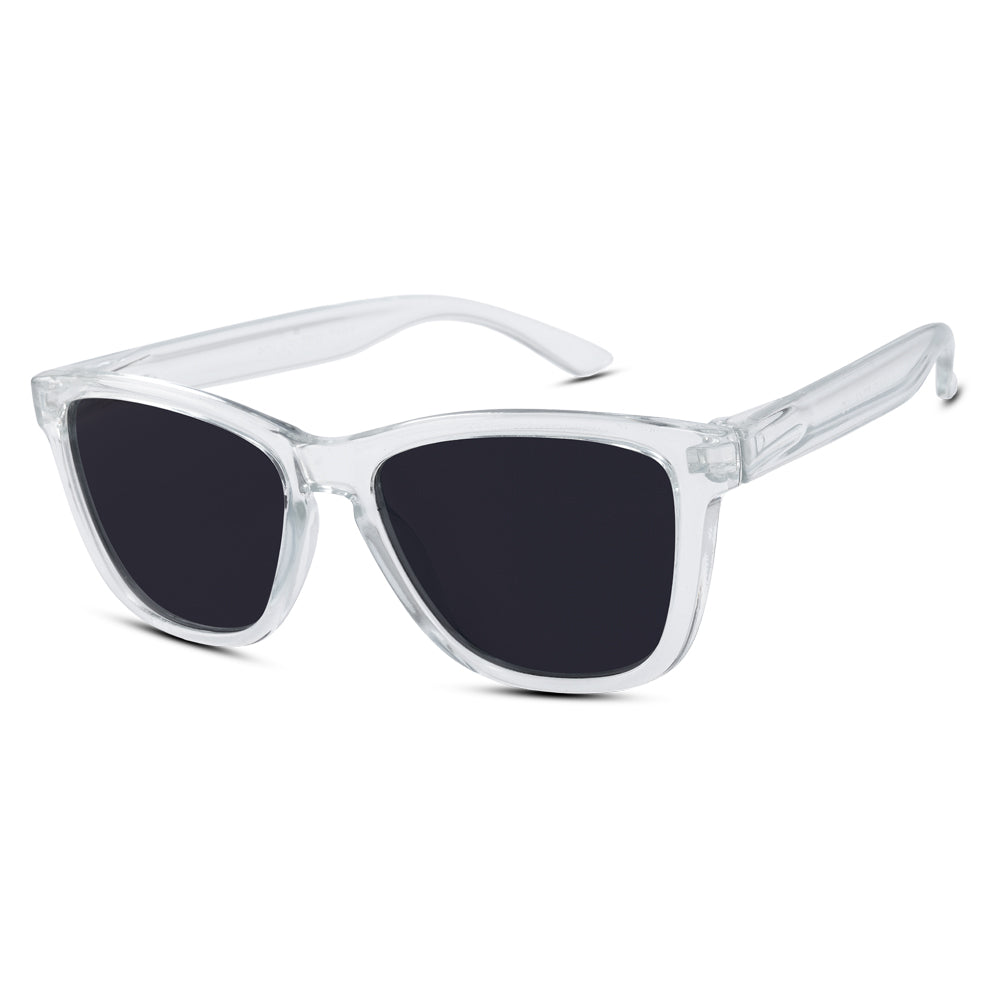EyeInsist Crux Polarized Trapezoid Transparent