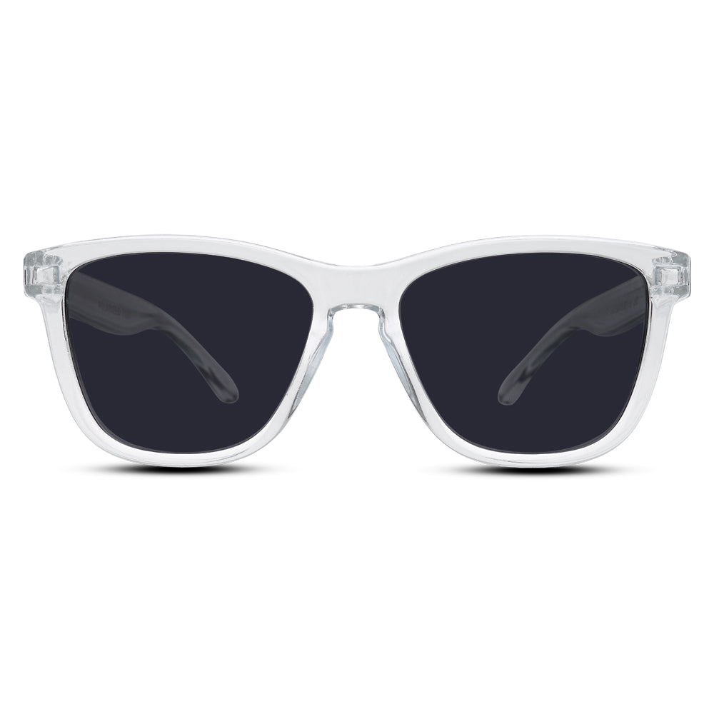 EyeInsist Crux Polarized Trapezoid Transparent