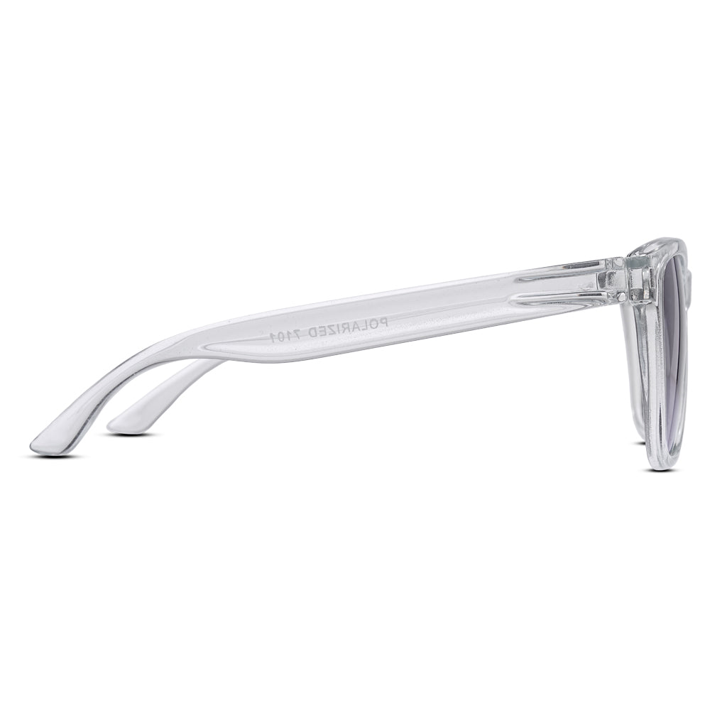 EyeInsist Crux Polarized Trapezoid Transparent