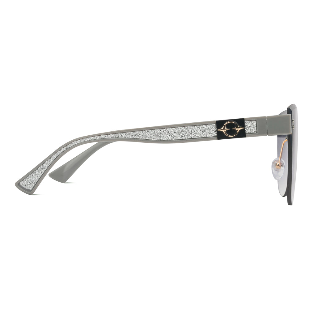 EyeInsist XX Siren Rimless Butterfly Gold Grey Gradient
