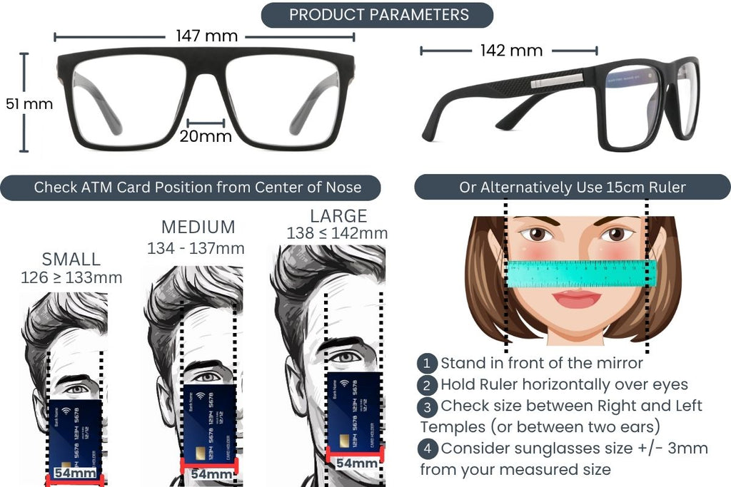EyeInsist Dominator 3 in 1 Square Matt Black
