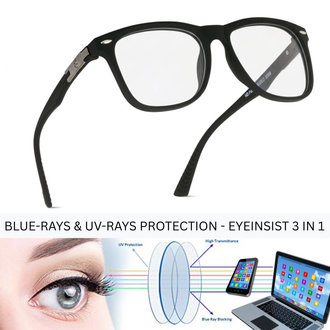 EyeInsist Neoway 3 in 1 Wayfarer Matt Black