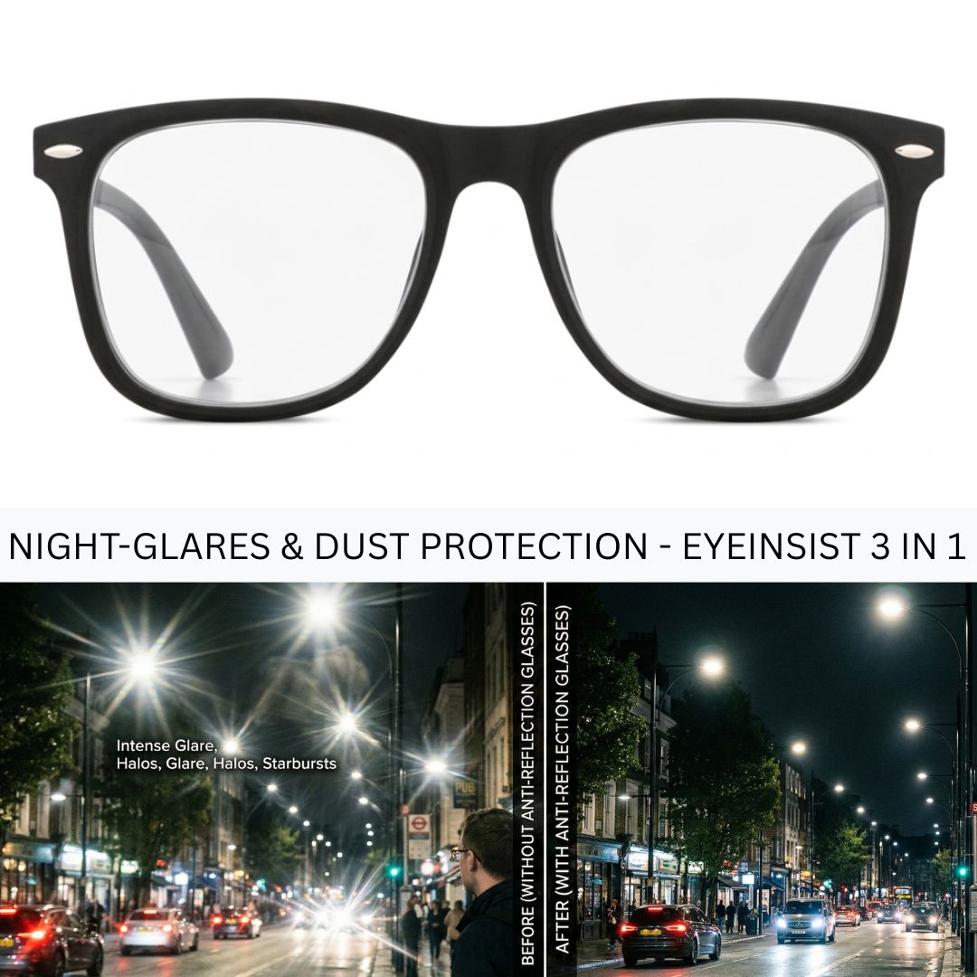 EyeInsist Neoway 3 in 1 Wayfarer Matt Black