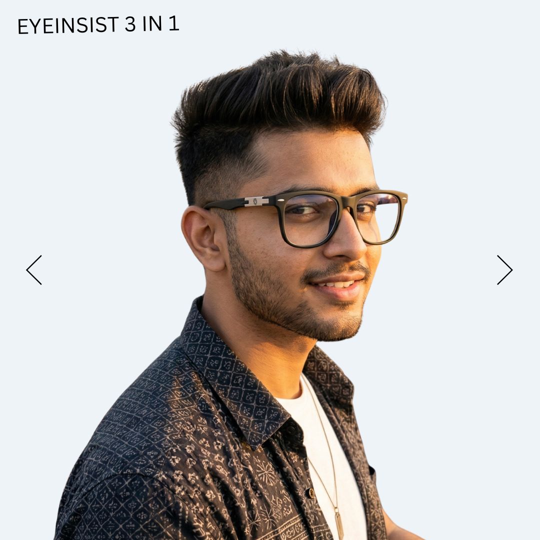 EyeInsist Neoway 3 in 1 Wayfarer Matt Black