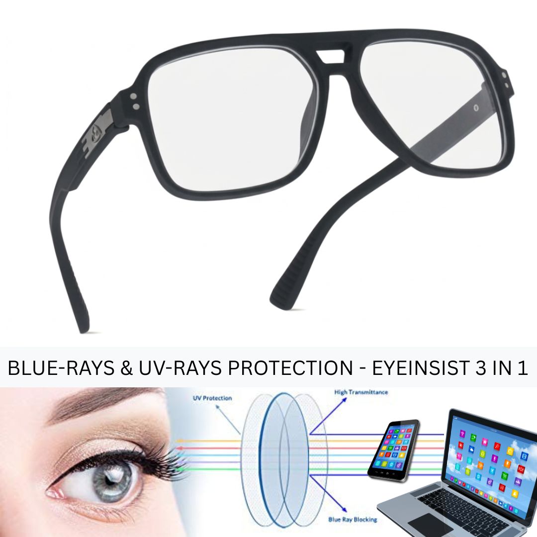 EyeInsist StreetPro 3 in 1 Square Matt Black