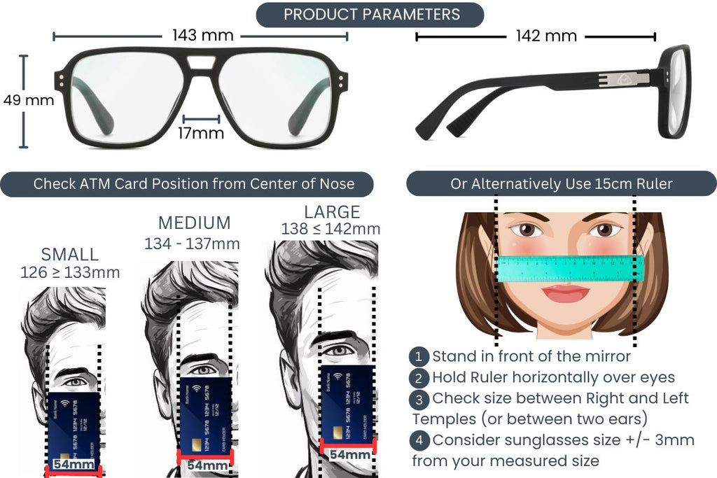 EyeInsist StreetPro 3 in 1 Square Matt Black