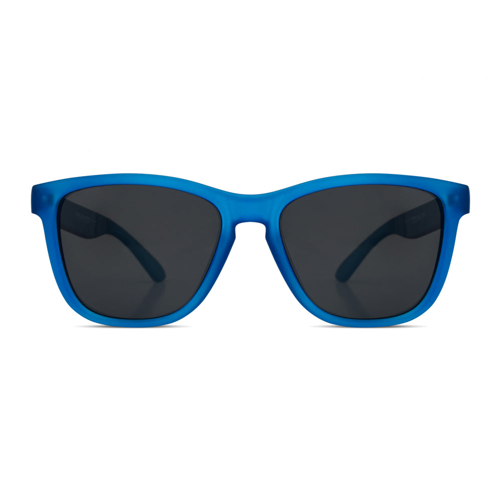 EyeInsist Crux Trapezoid Matt Blue - First Free Sunglass