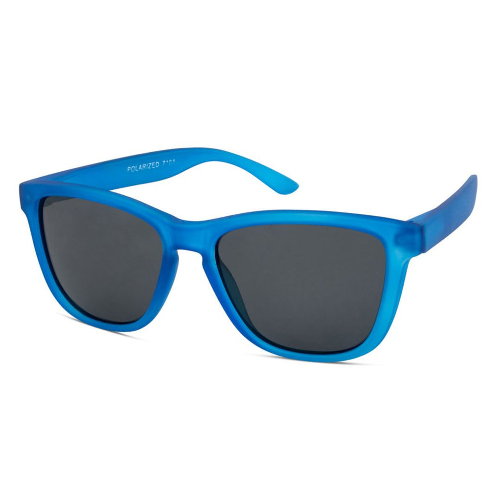 EyeInsist Crux Trapezoid Matt Blue - First Free Sunglass
