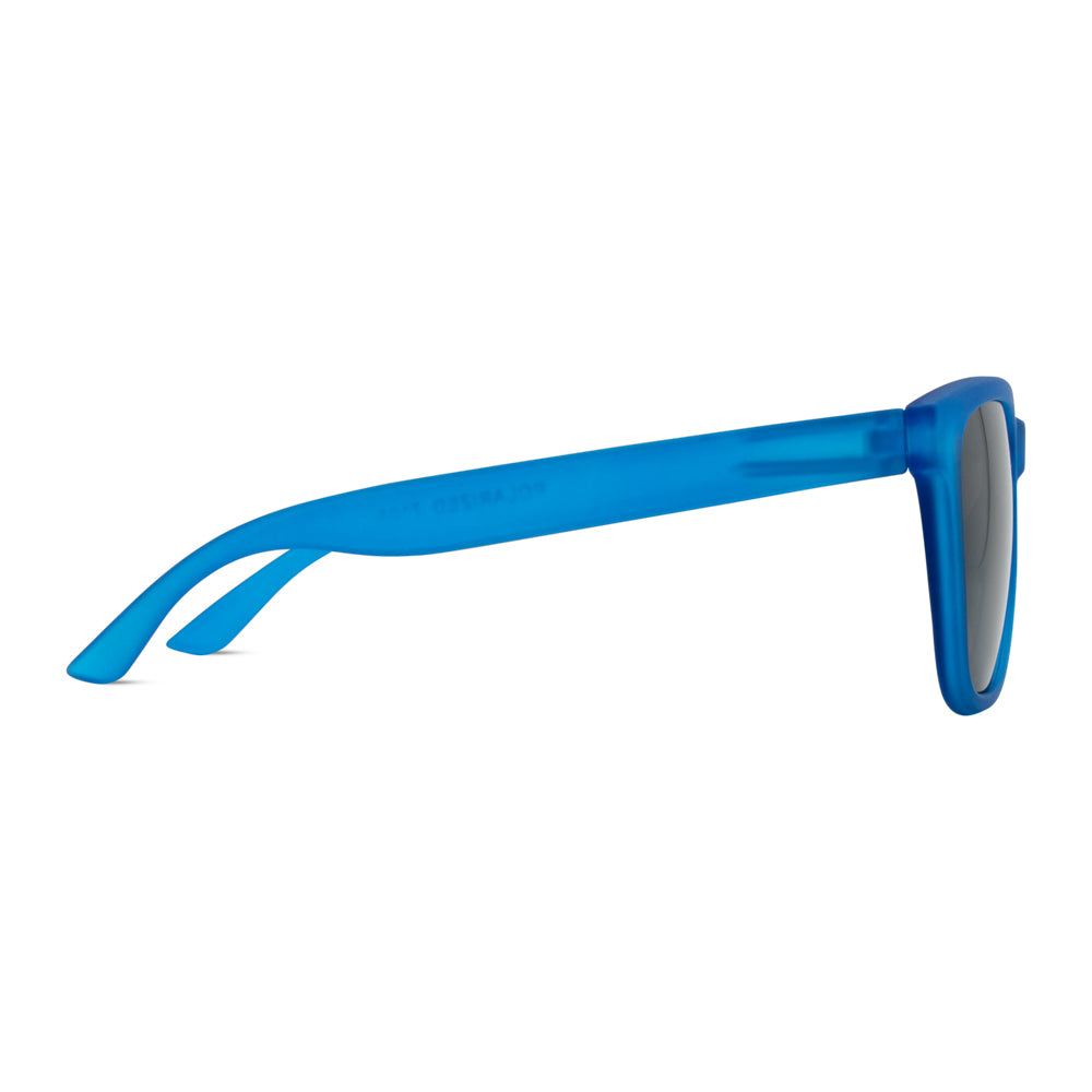 EyeInsist Crux Trapezoid Matt Blue - First Free Sunglass