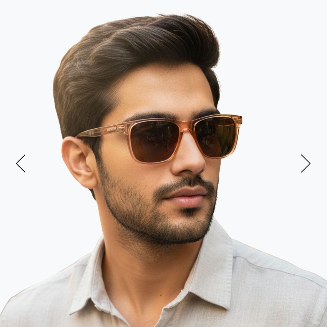 EyeInsist Dictate Polarized Square Light Brown