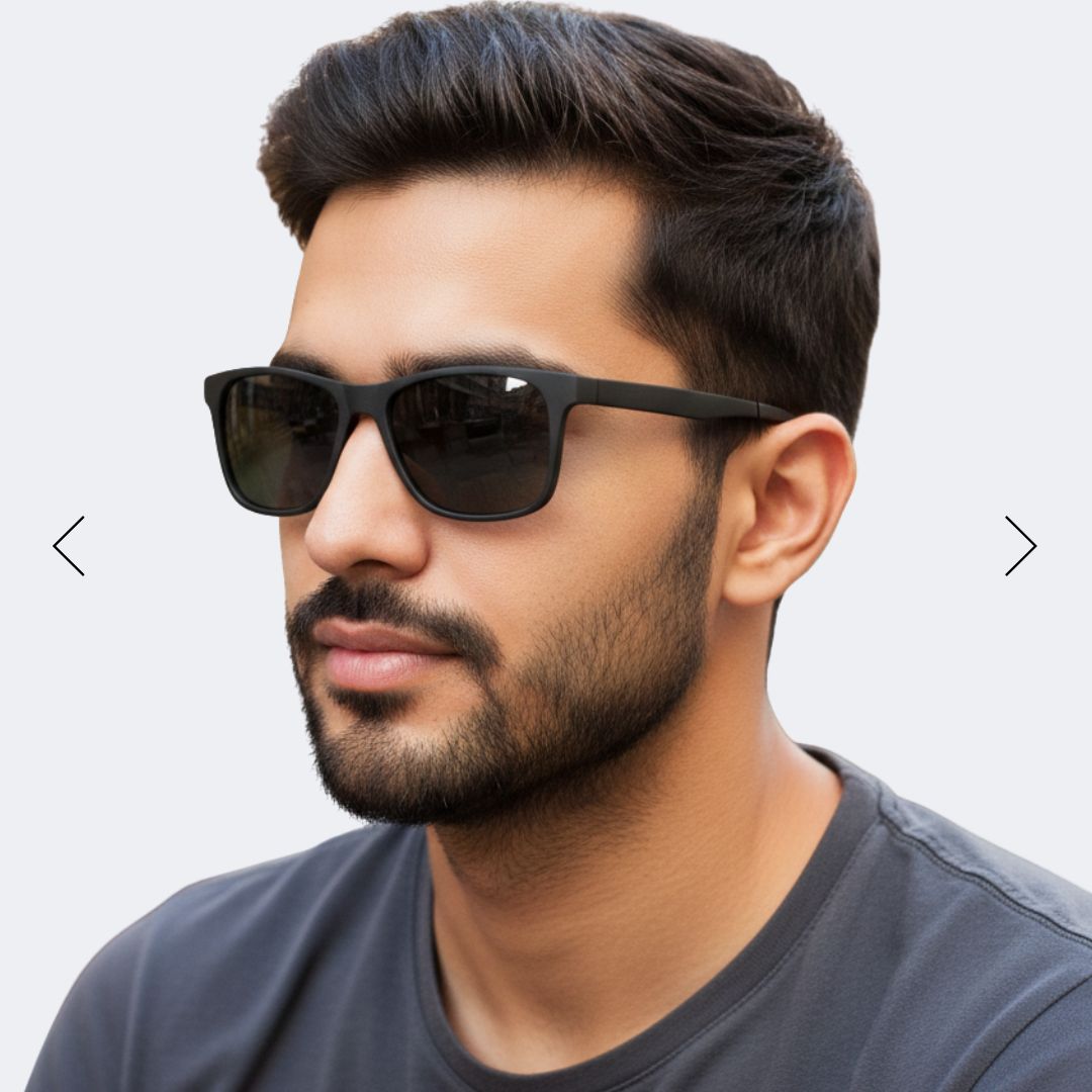 EyeInsist Dictate Polarized Square Matt Black