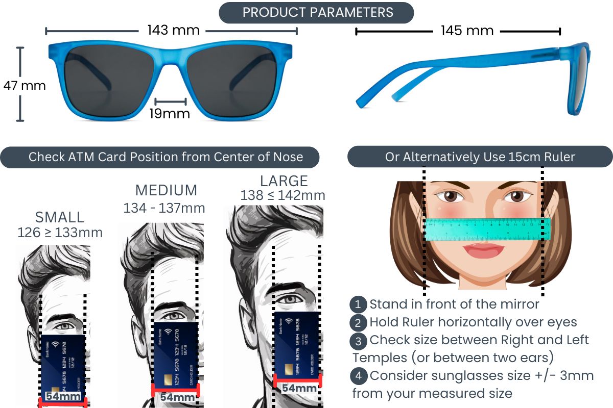 EyeInsist Dictate Polarized Square Matt Blue