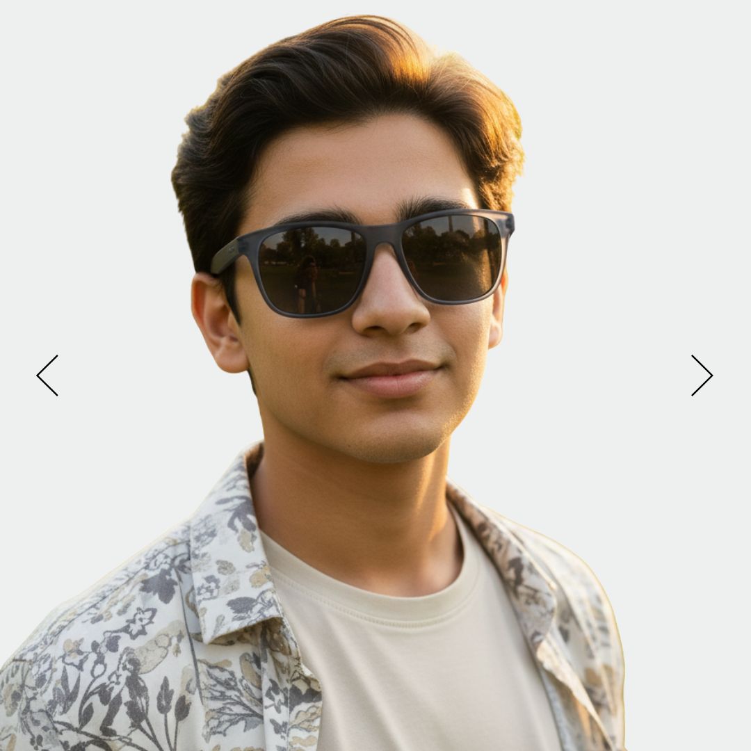 EyeInsist Dictate Polarized Square Matt Grey